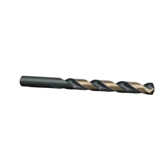 #10 Wire Size Jobber Length Drill Bit - Black and Gold - Split Point - 12 Pack