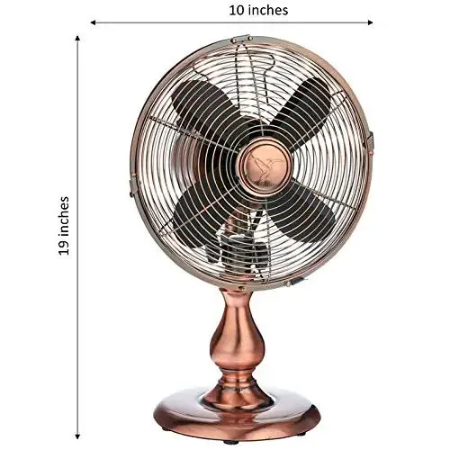 10" Table Fan - Copper