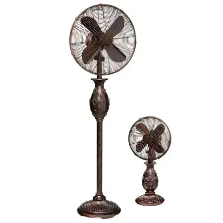 10" Table Fan - Fleur De Lis