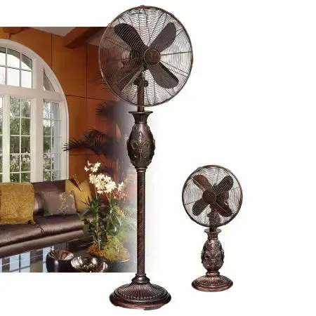 10" Table Fan - Fleur De Lis