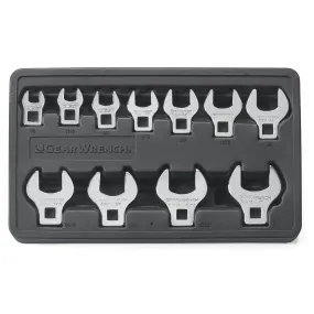 11 Piece 3/8" Drive SAE Crowfoot Wrench Set