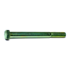 3/8"-16 x 4" Green Rinsed Zinc Grade 5 Hex Cap Screws (74 pcs.)