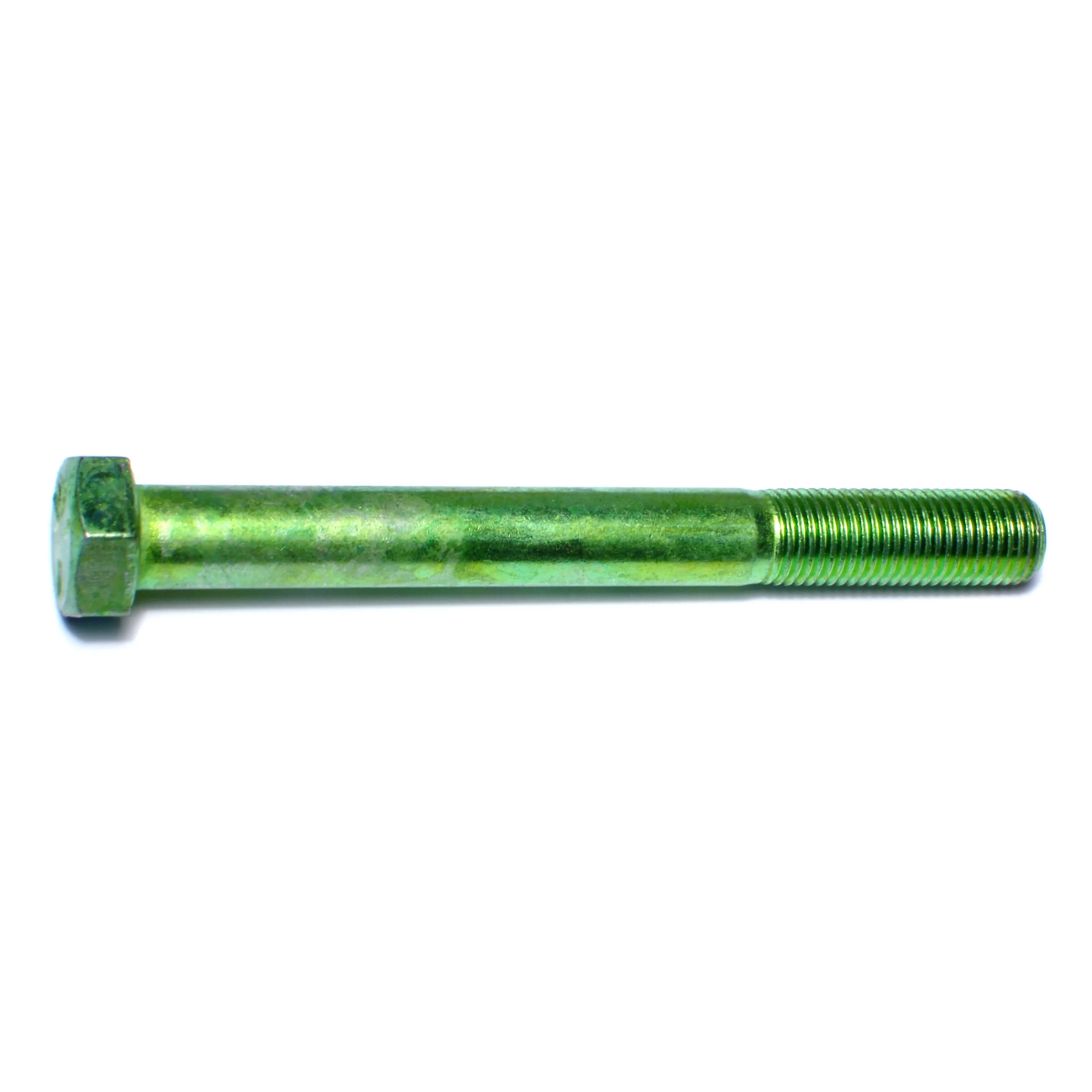 3/8"-24 x 3-1/2" Green Rinsed Zinc Grade 5 Hex Cap Screws (44 pcs.)