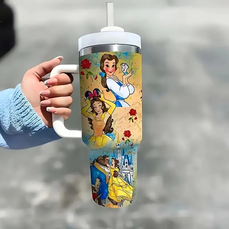 40Oz Cartoon Printed Insulated Tumbler