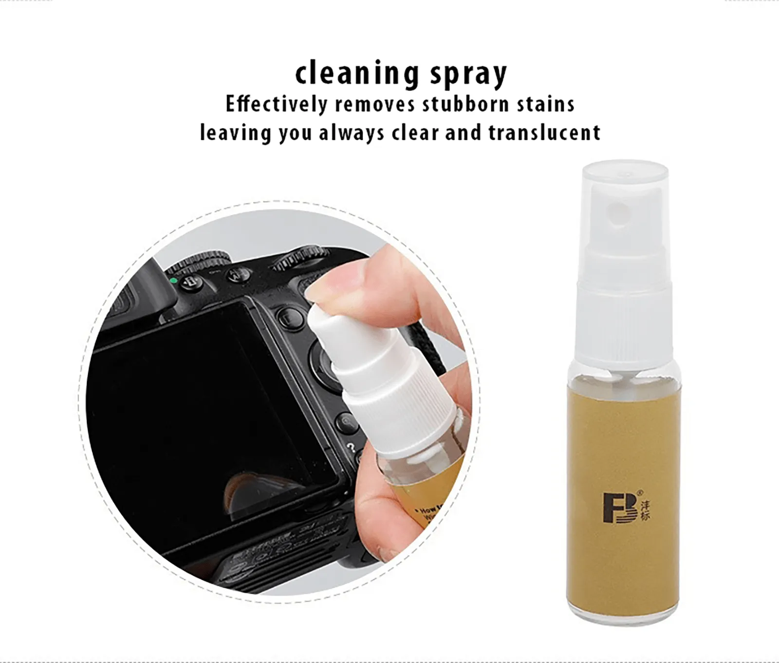 5 in 1 Camera Lens Cleaning Kit with Lens Air Blower/Detergent/Cleaning Cloth/Cleaning Brush/Len Cleaning Paper