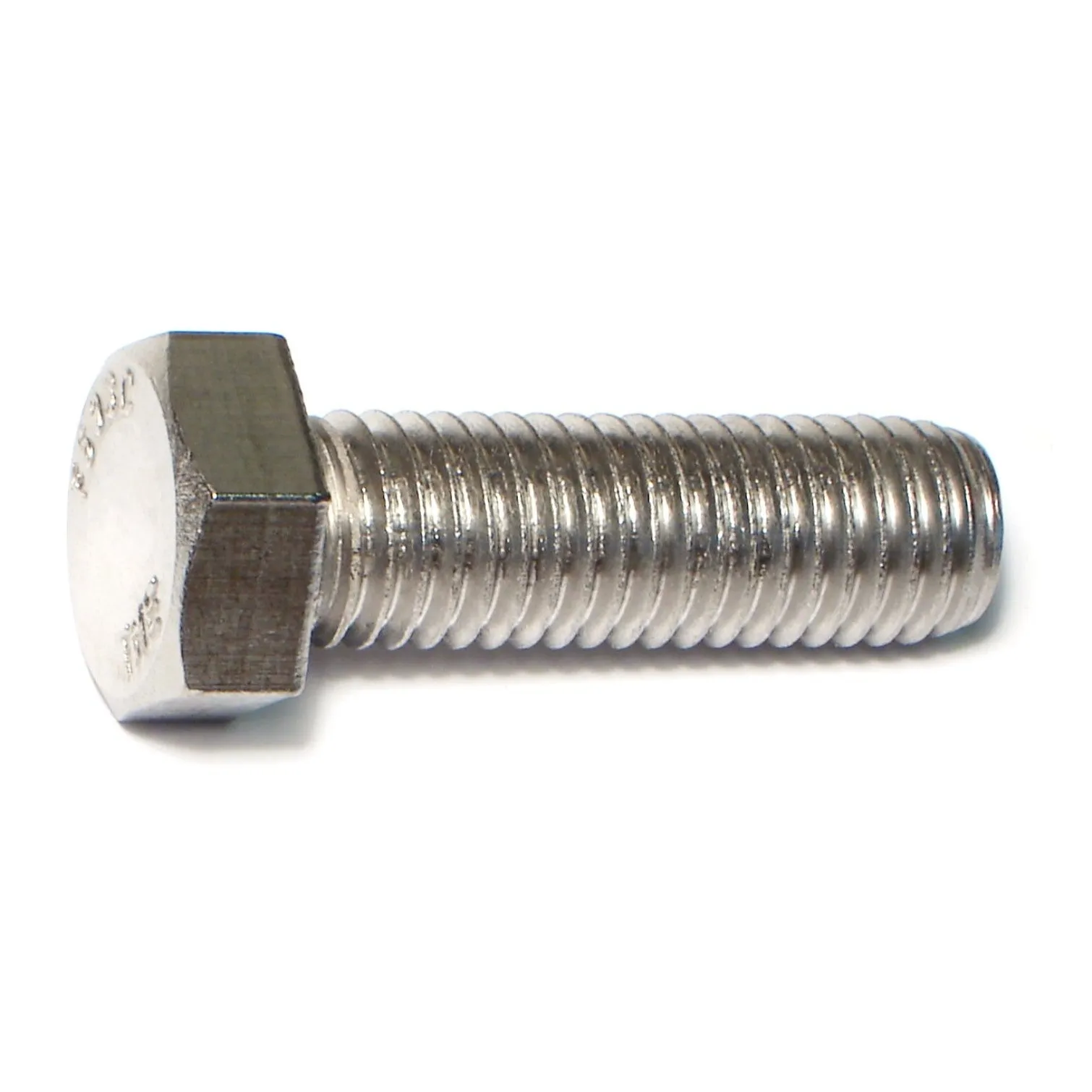 5/8"-11 x 2" 18-8 Stainless Steel Coarse Thread Hex Cap Screws (4 pcs.)