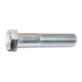 7/16"-20 x 2" Zinc Plated Grade 5 Steel Fine Thread Hex Cap Screws