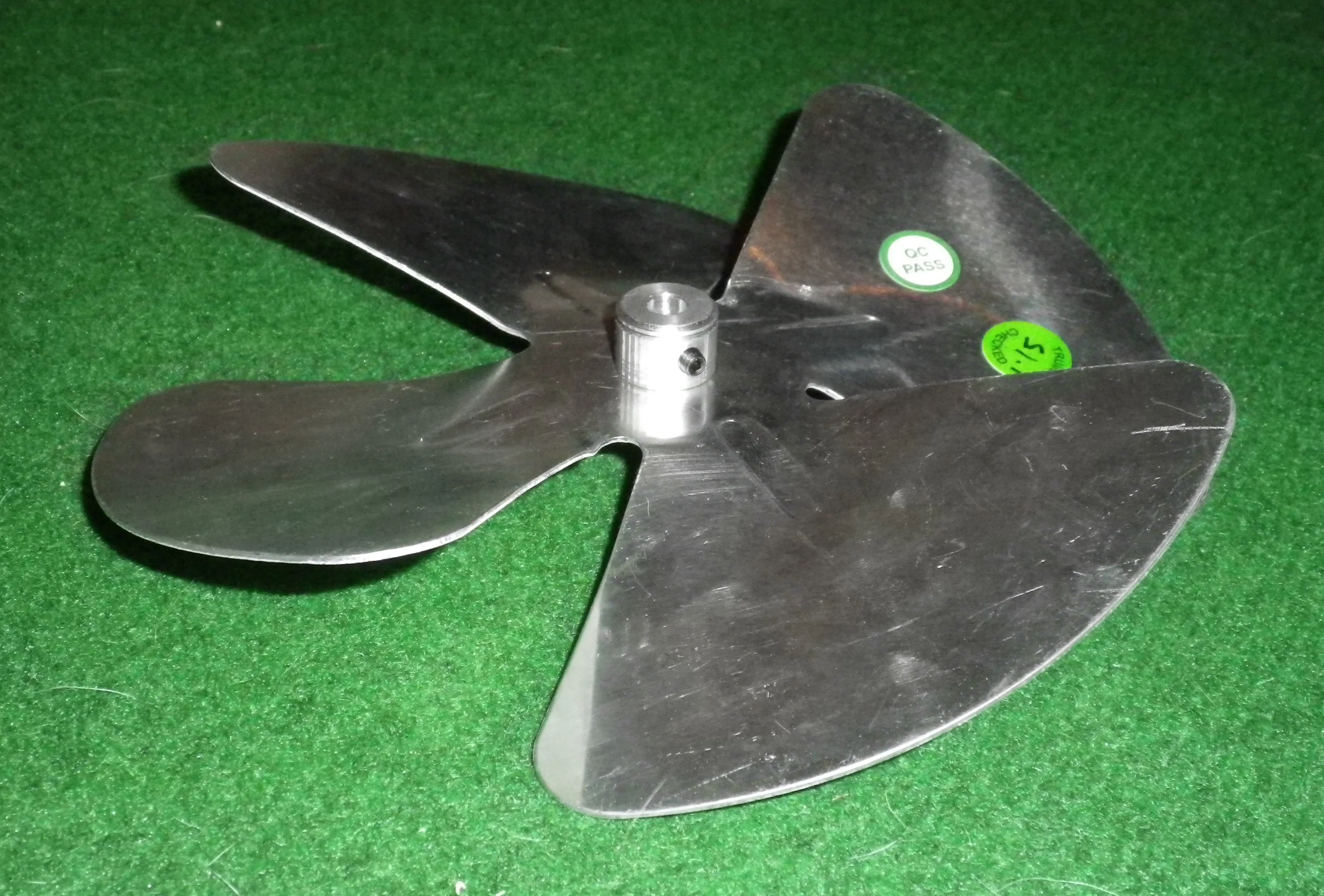 7" Aluminium Condensor Fan Blade 1/4" Mount & 4 Blades - Part # PU4-178N25R56AA