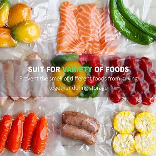 8''x50' Vacuum Sealer Food Storage Bags Heat Sealing Bag Sous Vide Cooking Available, Vacuum Food Chef Bags,All Vacuum Sealer Can Use(2Roll/Pack)