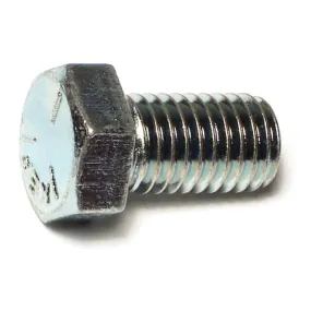 9/16"-12 x 1" Zinc Plated Grade 5 Steel Coarse Thread Hex Cap Screws (4 pcs.)