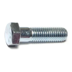 9/16"-12 x 2" Zinc Plated Grade 5 Steel Coarse Thread Hex Cap Screws (4 pcs.)