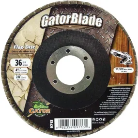 9713 Gator Blade 4-1/2 In. x 7/8 In. 36-Grit Type 29 Angle Grinder Flap Disc