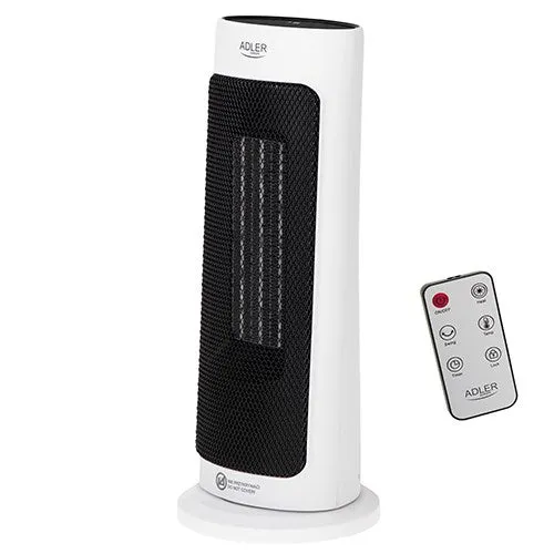 Adler | Tower Fan Heater With Timer | Ad 7738 | Ceramic | 2000 W | Number Of Power Levels 2 | Suitable For Rooms Up To 2