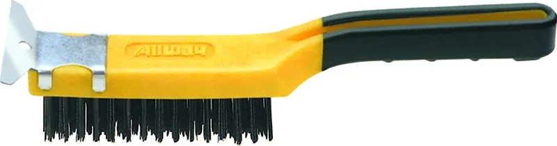 Allway Tools SB411 Wire Brush, Carbon Steel Bristle, 12 in OAL :EA: QUANTITY: 1