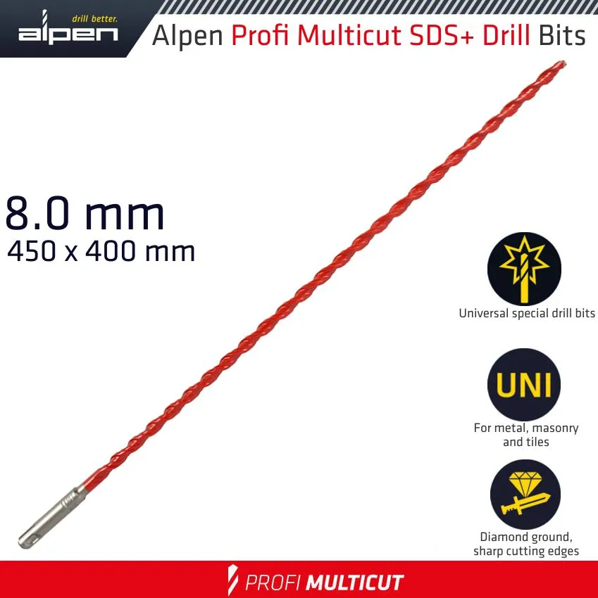 ALPEN PROFI MULTICUT SDS  SHANK PLW 8 x 450 ALP579008