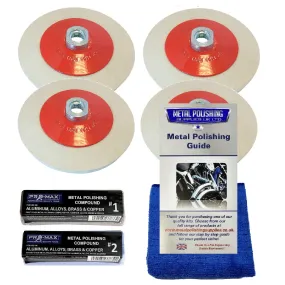 Angle Grinder Metal Polishing Kit For Aluminium Alloy Brass 7pc - Pro-Max