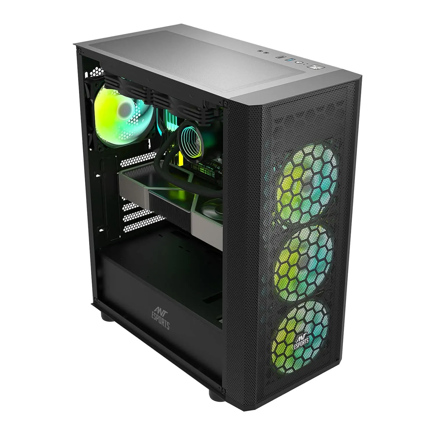 ANT ESPORTS 250 AIR MID-TOWER ATX CABINET BLACK