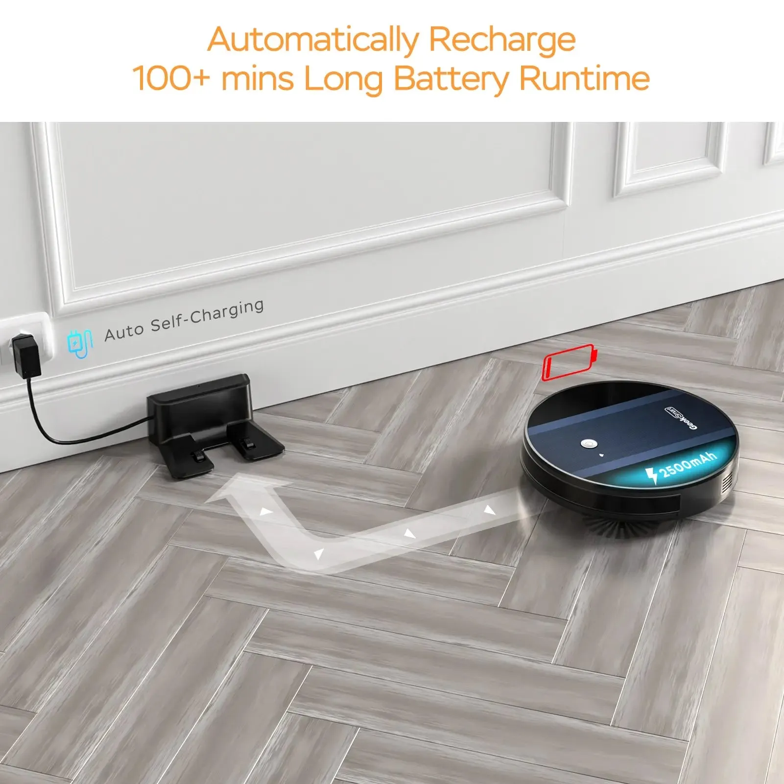 Automatic Self-Charging Smart App Robot Vacuum Cleaner-Robot Vacuum Cleaner