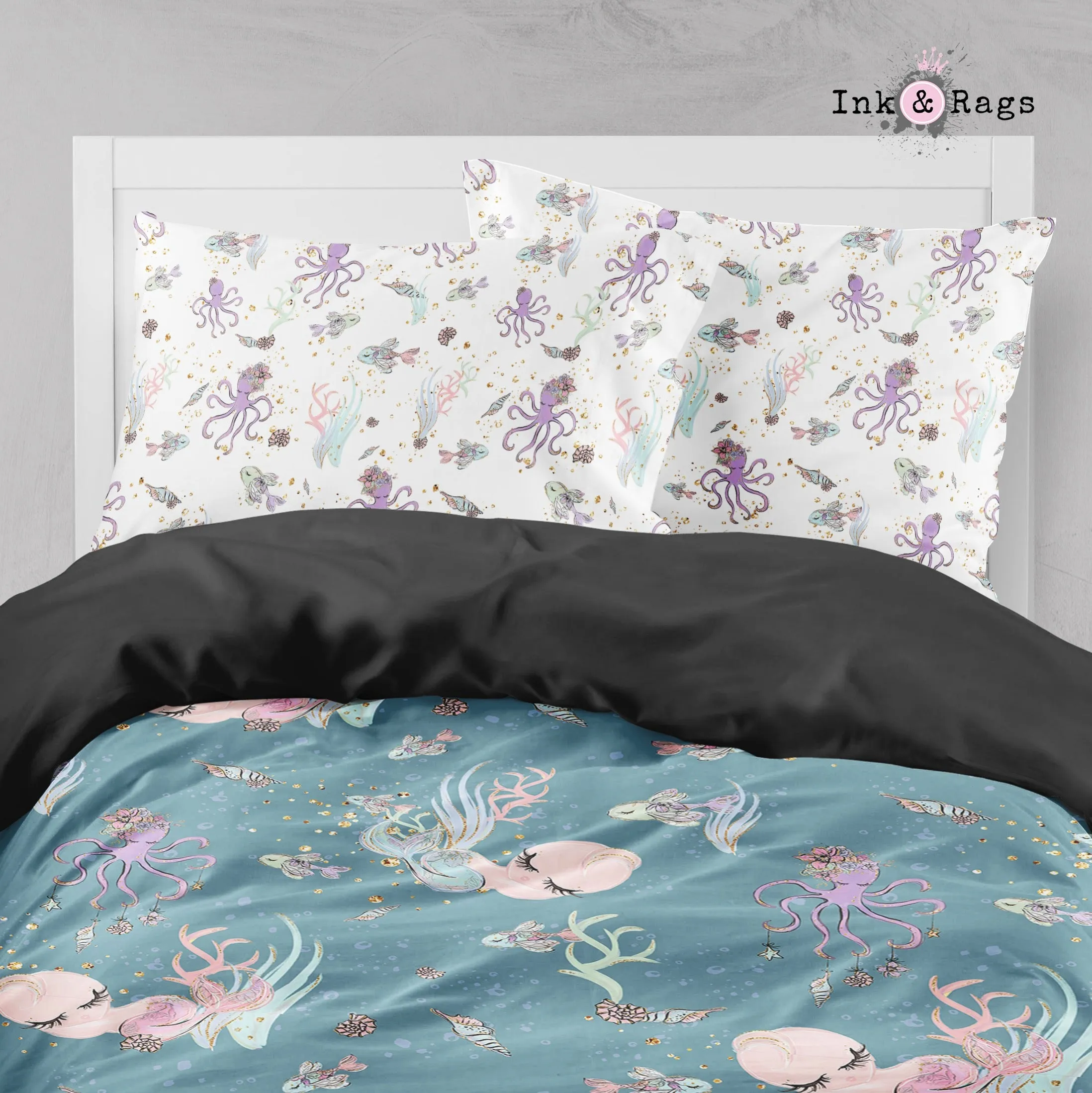 Baby Mermaid Dreams Crib and Toddler Bedding Collection