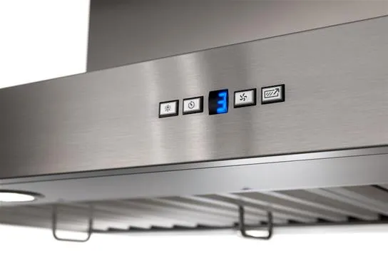 Best Range Hoods IPB9E48SB Ipb9 48" X 27" Stainless Steel Island Range Hood With A Choice Of External Or In-Line Blowers