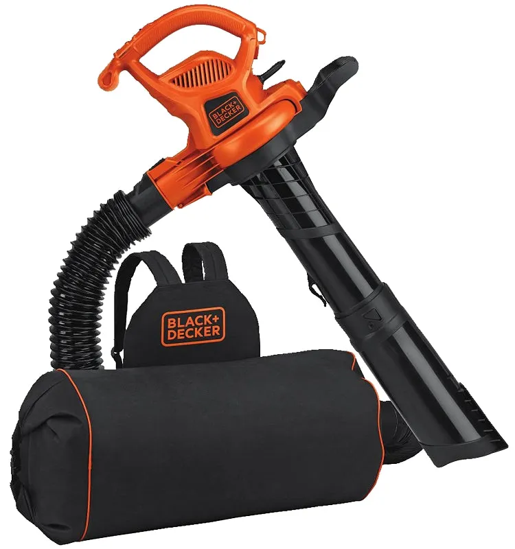 Black Decker BEBL7000 Leaf Blower, 12 A, 400 cfm Air :EA: QUANTITY: 1