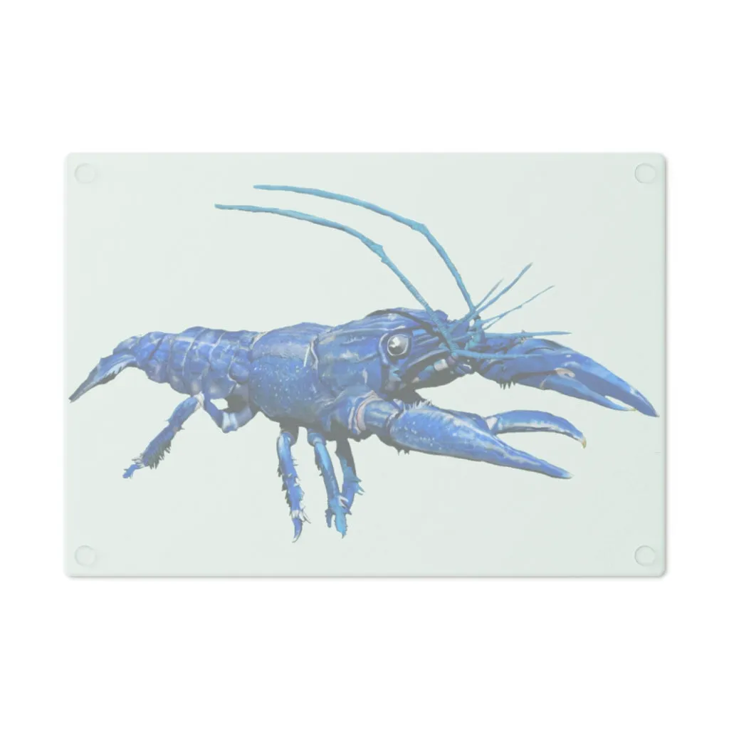 Blue Crawfish Cutting Board