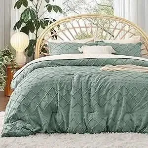 Boho Tufted Embroidery Comforter Set-2