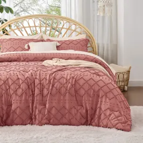 Boho Tufted Embroidery Comforter Set-2