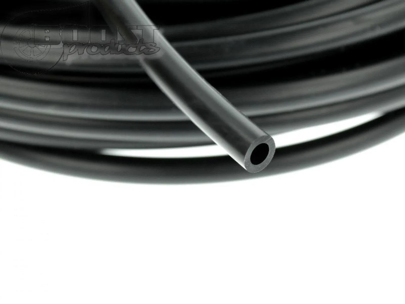 BOOST products Silicone Vacuum Hose 6mm (1/4") ID, Black, 3m (9ft) Roll