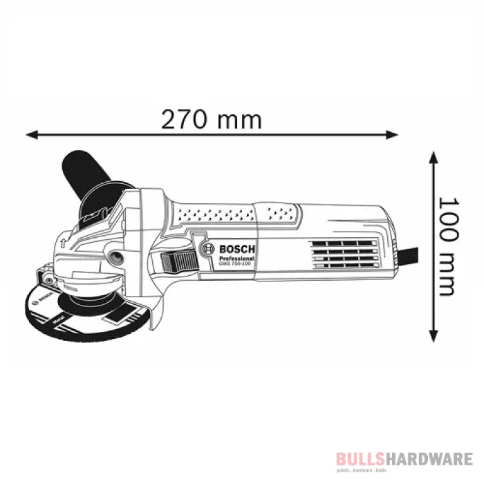 Bosch Angle Grinder 750W 4.5" / 115mm  - GWS 750-115