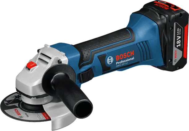 Bosch Cordless Angle Grinder, 115mm, 18V, Extra Battery Included, GWS18V-LI Professional