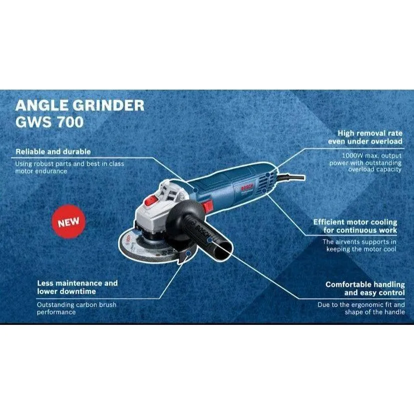 Bosch GWS 700 Angle Grinder 4" 710W [Contractor's Choice]