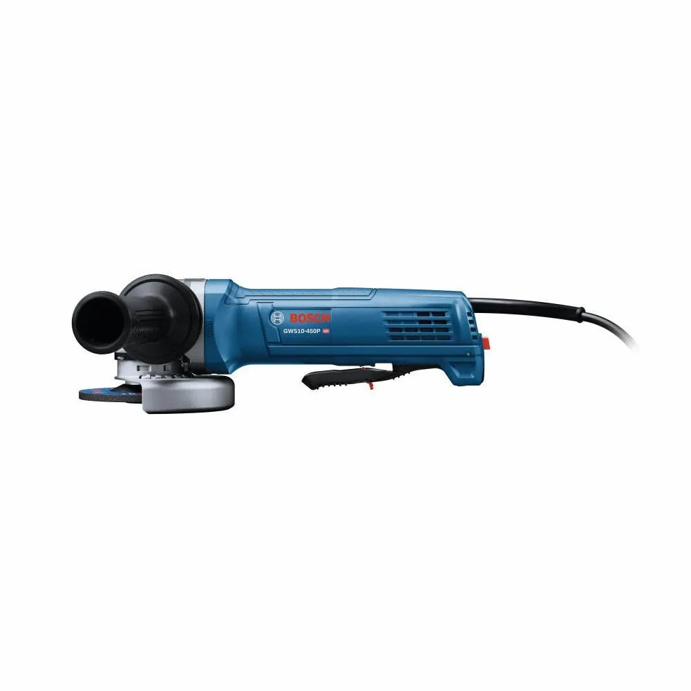 Bosch GWS10-450P 4-1/2 In. Ergonomic Angle Grinder with Paddle Switch