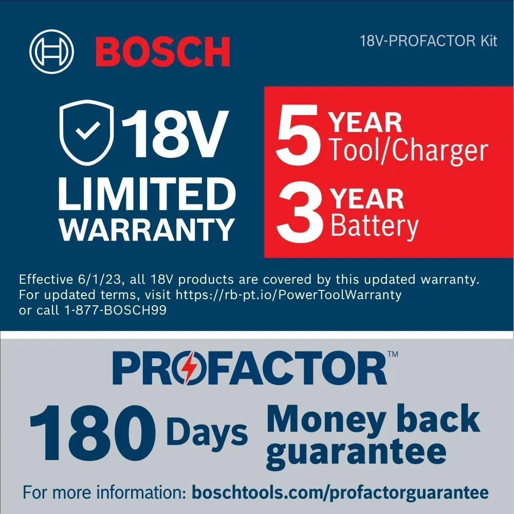 Bosch GWS18V-13CB14 PROFACTOR 18V Connected-Ready 5 – 6 In. Angle Grinder Kit with (1) CORE18V 8 Ah High Power Battery