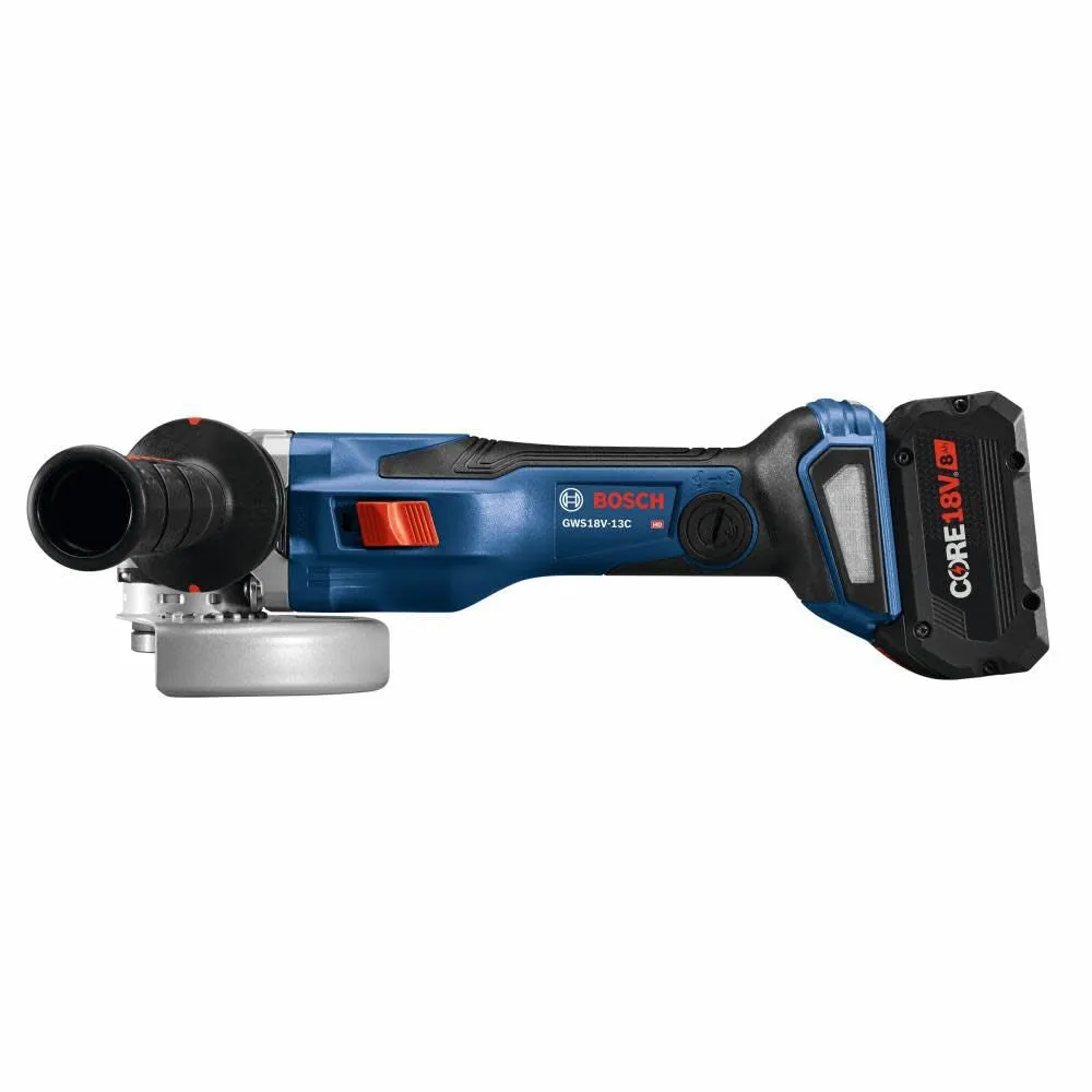 Bosch GWS18V-13CB14 PROFACTOR 18V Connected-Ready 5 – 6 In. Angle Grinder Kit with (1) CORE18V 8 Ah High Power Battery