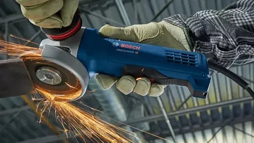 Bosch Professional 4-1/2" Ergonomic Angle Grinder with No Lock-On Paddle Switch