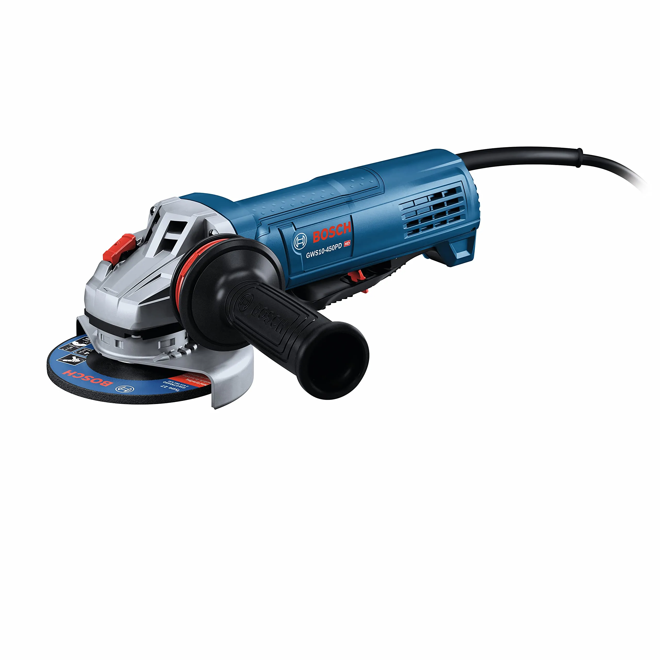 Bosch Professional 4-1/2" Ergonomic Angle Grinder with No Lock-On Paddle Switch