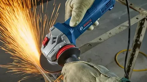 Bosch Professional 4-1/2" Ergonomic Angle Grinder with No Lock-On Paddle Switch