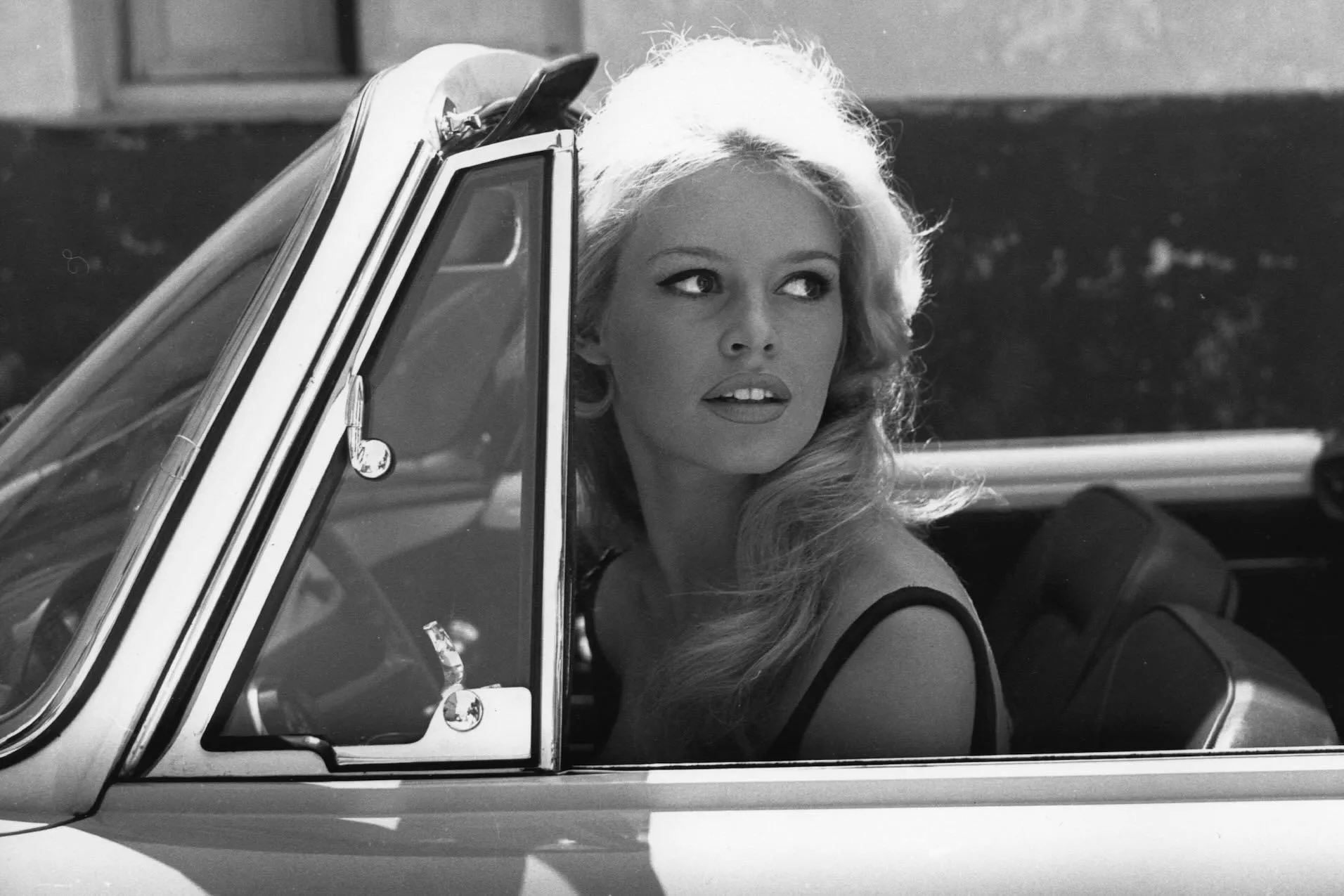 Brigitte Bardot Driving