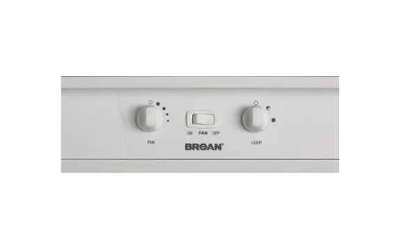 Broan 9" Variable 440 CFM Hood White on White - AP130WW