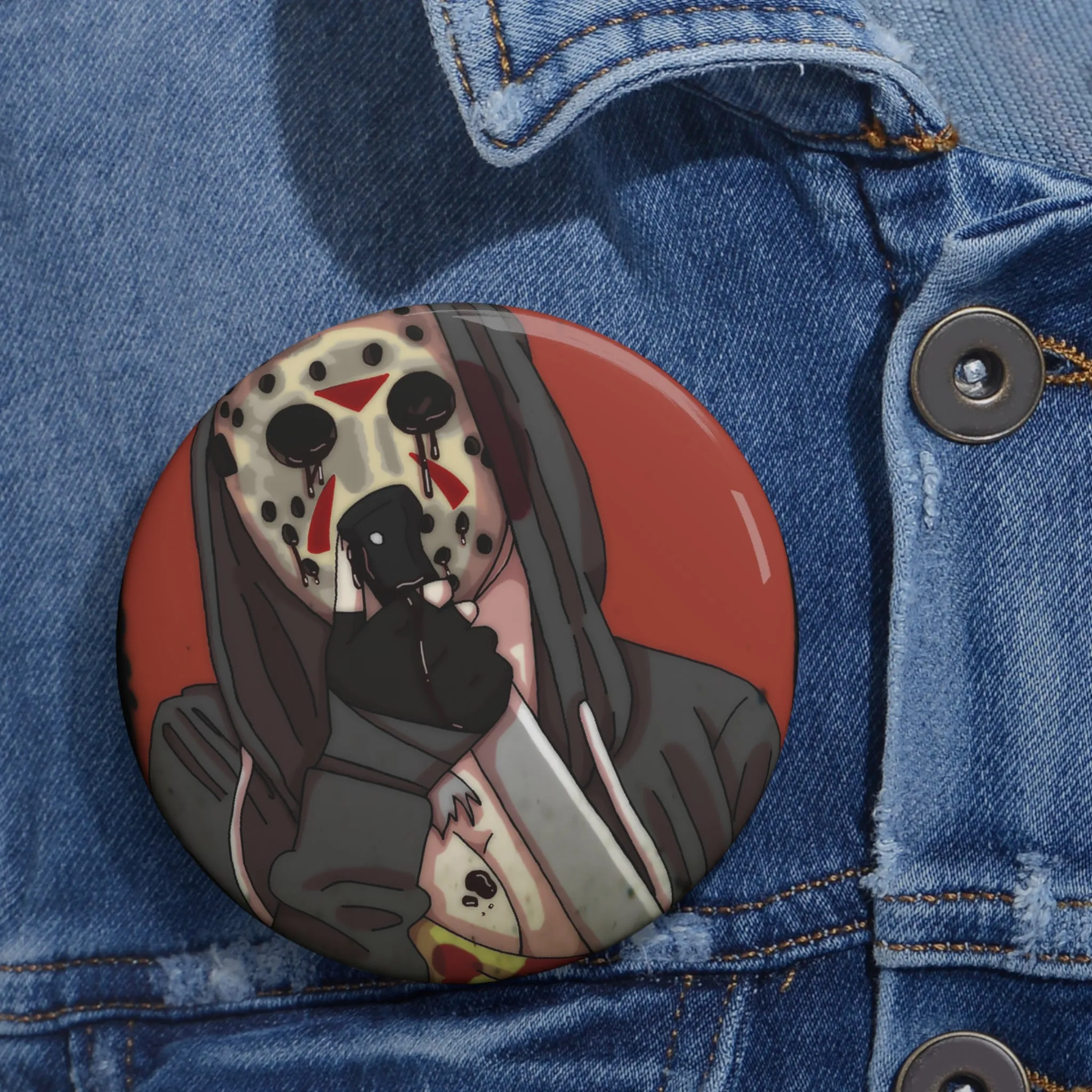 Captain AFAB - Jason Fan Art Pin Button