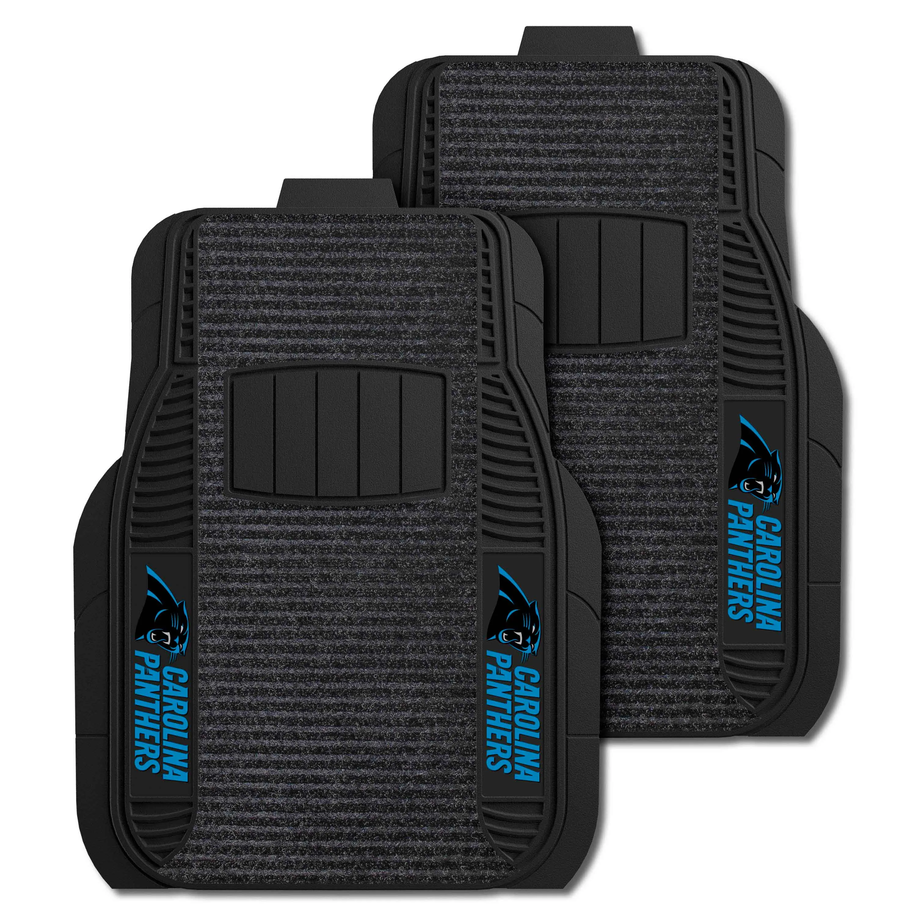 Carolina Panthers 2 Piece Deluxe Car Mat Set