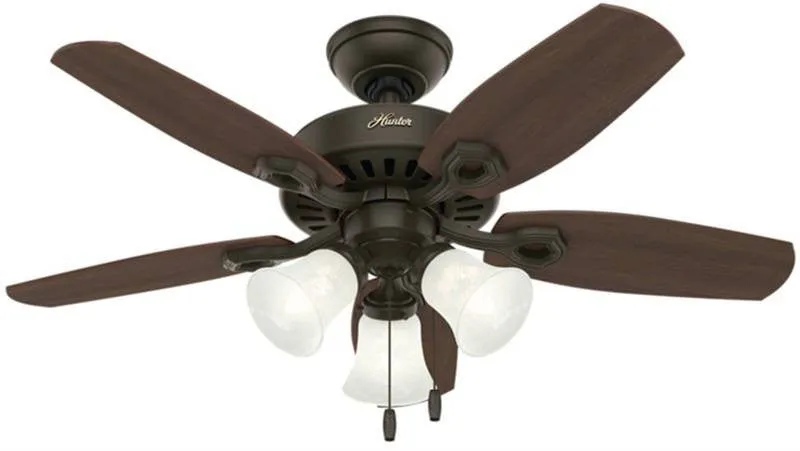 Ceil Fan 42in 5bld W-lght Brnz