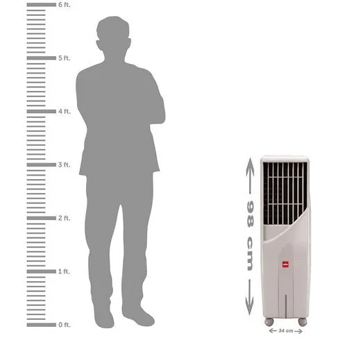 Cello Tower  25 Ltrs Tower Air Cooler (White) - with Remote Control