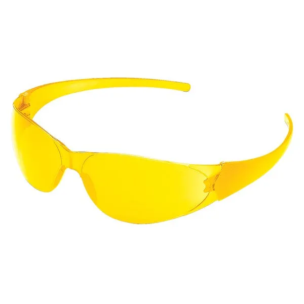 CK114 MCR Safety CK1 Series Safety Glasses, Amber Lens