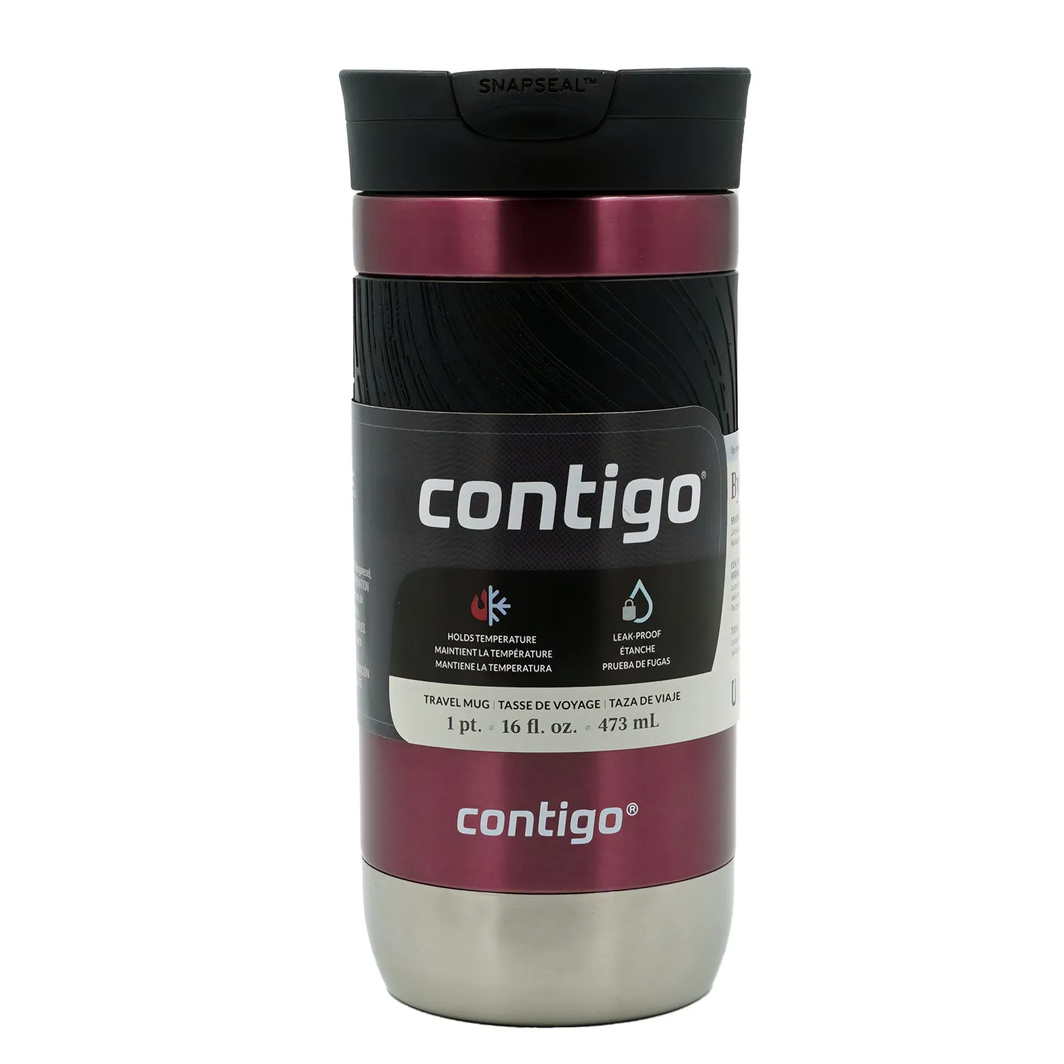 Contigo 16 oz. Byron 2.0 SnapSeal Insulated Stainless Steel Travel Mug