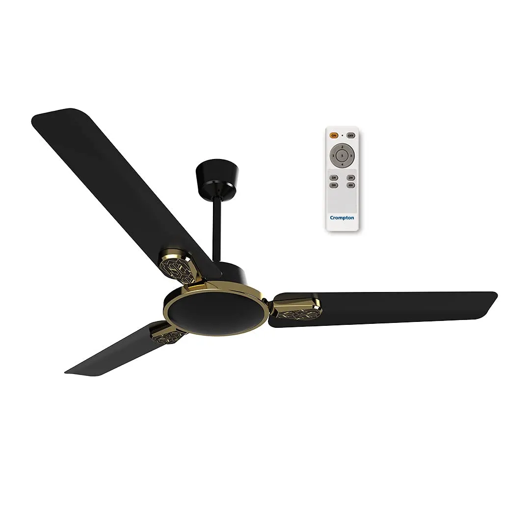 CROMPTON CEILING FAN - ENERGION STYLUS - GLOSS BLACK - 1200MM