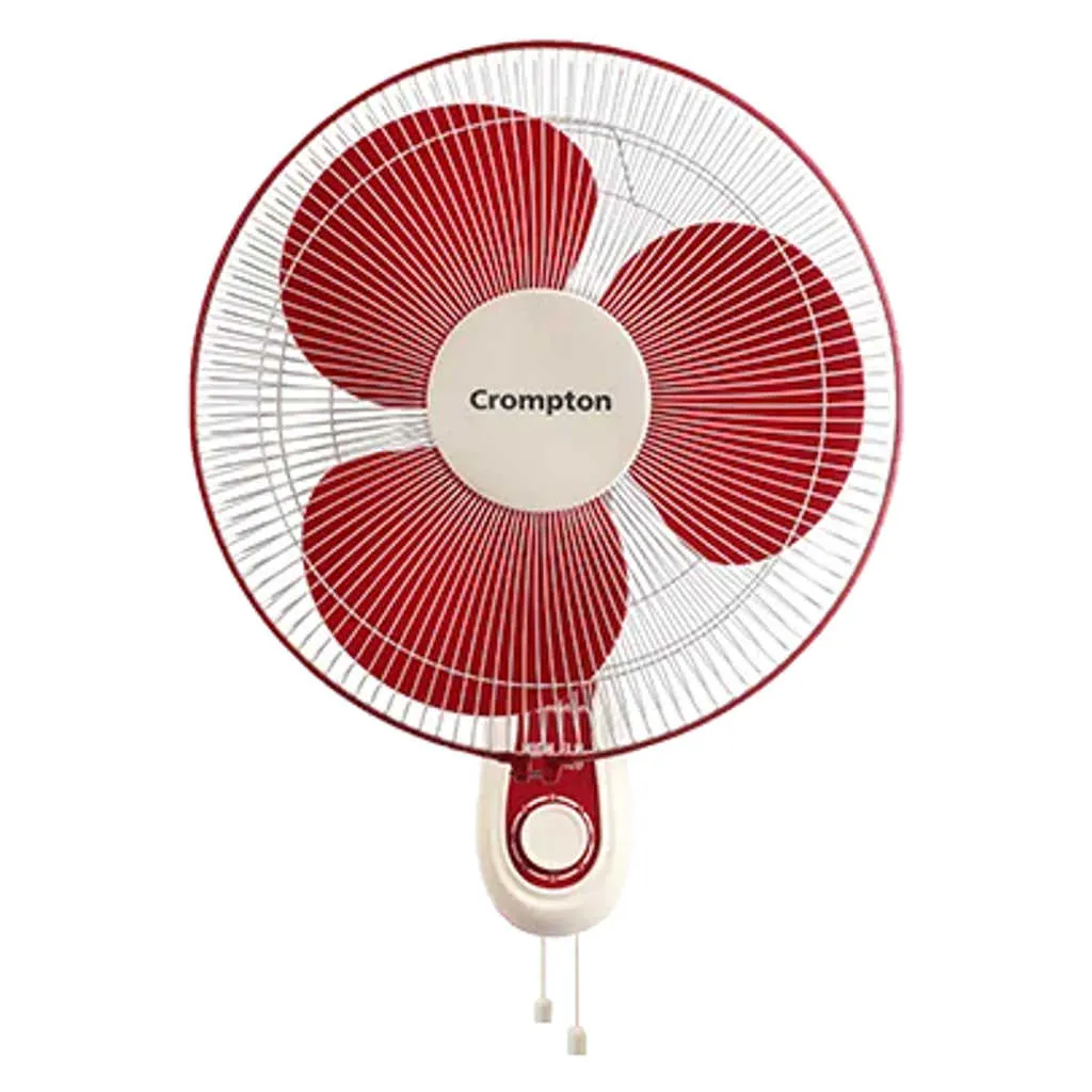 Crompton High Flo Neo Wall Mounted Fan 400mm Red