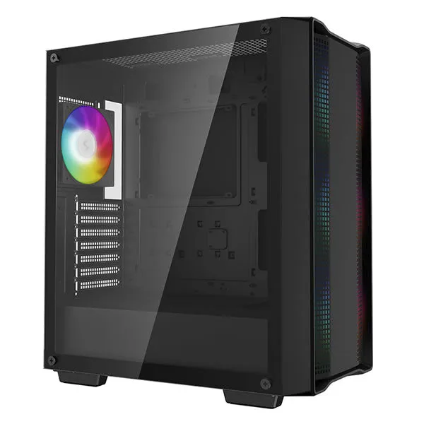 DeepCool | CC560 | ARGB V2 E-ATX | Mid-Tower Case With Tempered Glass Window - Black