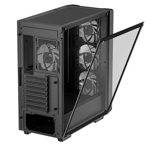 DeepCool | CC560 | ARGB V2 E-ATX | Mid-Tower Case With Tempered Glass Window - Black